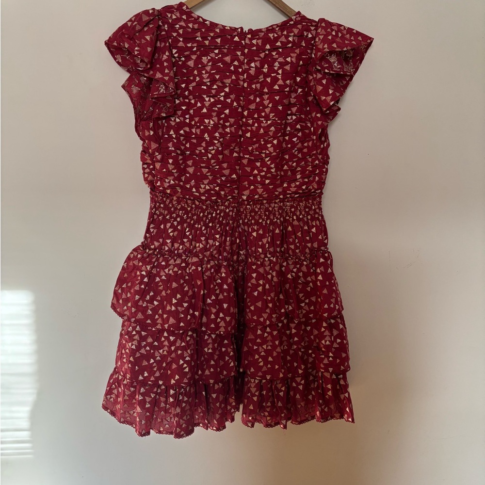 Anthropologie Short-Sleeve Ruffled Mini Dress - Picture 5 of 6